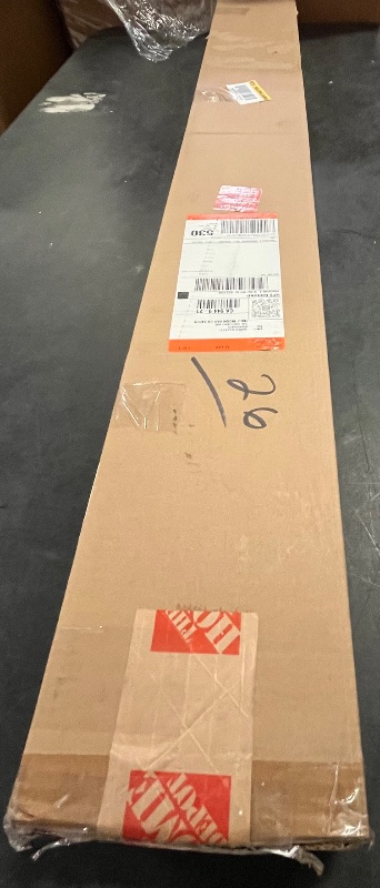 Photo 1 of DEZ FURNISHINGS Cordless 2" Faux Wood Blind, 48.5" W x 48" H, White