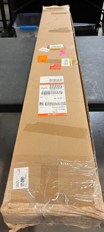 Photo 1 of DEZ FURNISHINGS Cordless 2" Faux Wood Blind, 60.5" W x 84" H, White