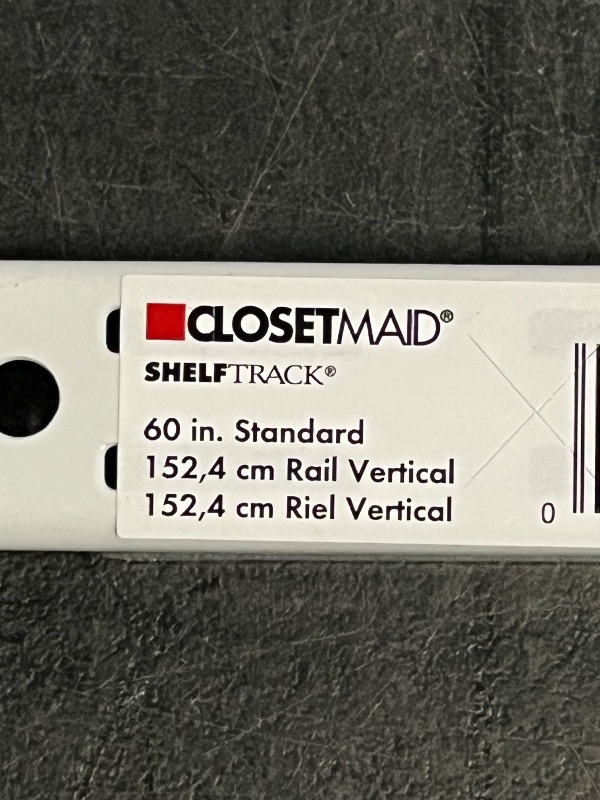 Photo 1 of ClosetMaid 2808 ShelfTrack 60-Inch Standard, White