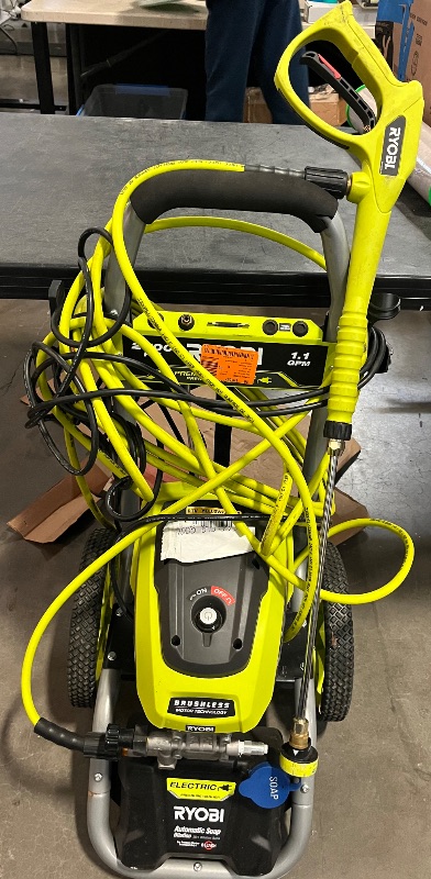 Photo 1 of RYOBI 2500 PSI 1.2 GPM High Performance Cold Water Electric Pressure Washer