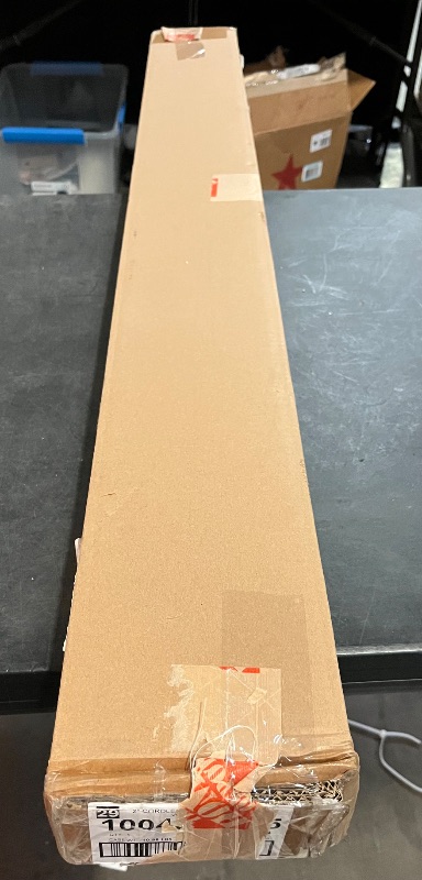 Photo 1 of DEZ FURNISHINGS Cordless 2" Faux Wood Blind, 48.5" W x 36" H, White