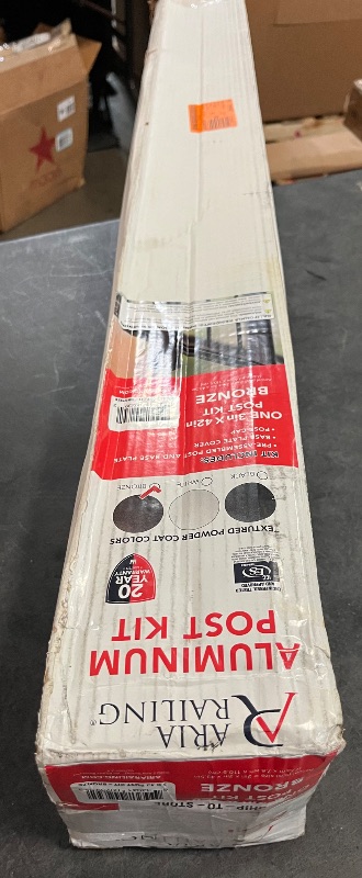 Photo 1 of 3inX3inX42in Bronze Powder Coasted Aluminum Deck Post Kit