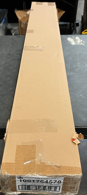 Photo 1 of DEZ FURNISHINGS Cordless 2" Faux Wood Blind, 48.5" W x 48" H, White