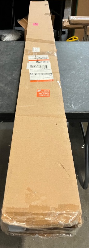 Photo 1 of DEZ FURNISHINGS Cordless 2" Faux Wood Blind, 72.5" W x 48" H, White