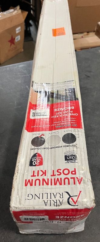 Photo 1 of 3inX3inX42in Bronze Powder Coasted Aluminum Deck Post Kit