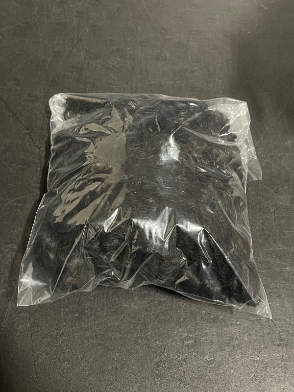 Photo 1 of Short Curly Wig with Bangs Full Loose Curly Wigs Big Curly Wig Soft Fluffy Natural Synthetic Hair for Daily and Party (Black)