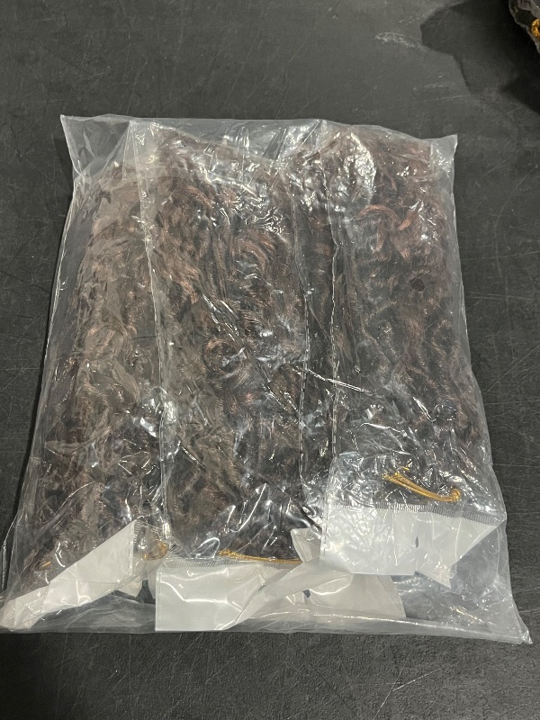 Photo 1 of Crochet Hair For Kids 8" 120 Roots Curly Faux Goddess Locs Crochet Hair Extensions Pre Looped Soft River Locs Crochet Braids with Curly Hair Boho Hippie Locs (8 Inch, 6 Packs, T1B/30)