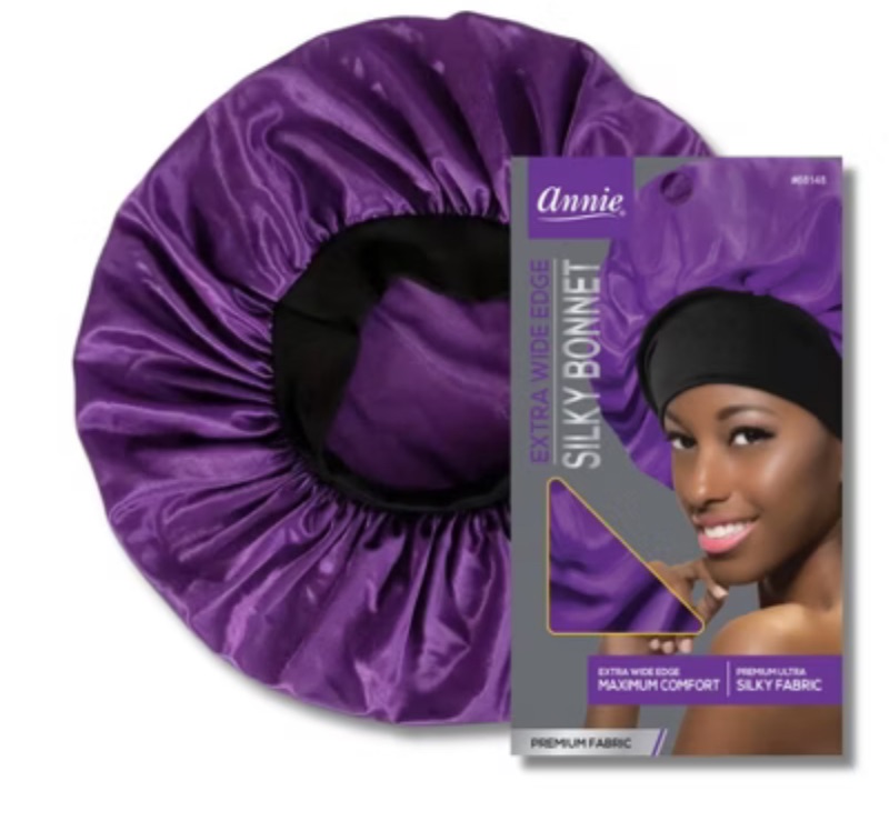 Photo 1 of Annie International Day & Night Wide Silky Bonnet- Purple