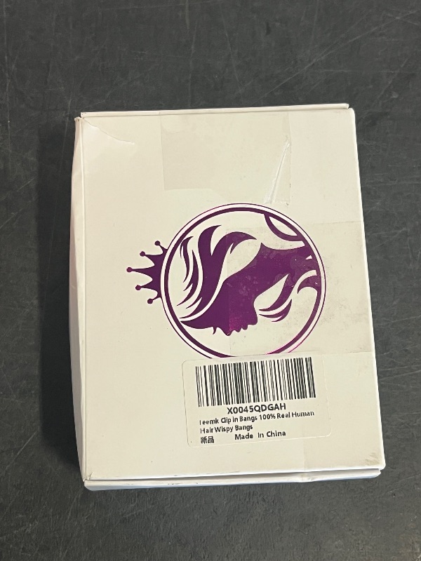 Photo 1 of Clip in Bangs, 100% Real Human Hair Fake Bangs Clip on Bangs Hairpieces for Women Wispy Bangs Light Brown Fringe with Temples Curved Clip in Hair Extensions for Daily Wear
