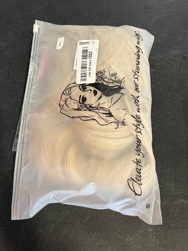 Photo 1 of BARSDAR Beige Blonde Layered Wig with Bangs - 20 Inch Blonde Layered Wig with Bangs for Women - Natural Looking Soft Wavy Synthetic Wigs Straight Layers Haircut Fringe Daily Party Halloween