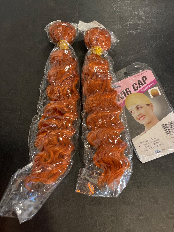 Photo 1 of Missing One** #350 Orange Bundles Body Wave Bundles Human Hair 20 20 20 Inch Unprocessed Brazilian Virgin Weave Hairs Ginger Orange 3 Bundle 50 Gram Per Bundle Human Hair Extensions