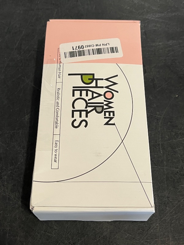 Photo 1 of Short Clip in Human Hair Bangs, Lace Human Hair Toppers for Women Thinning Hair Middle Part Straight Hairpieces Extensions 6inch (Dark Brown+Short Hair)