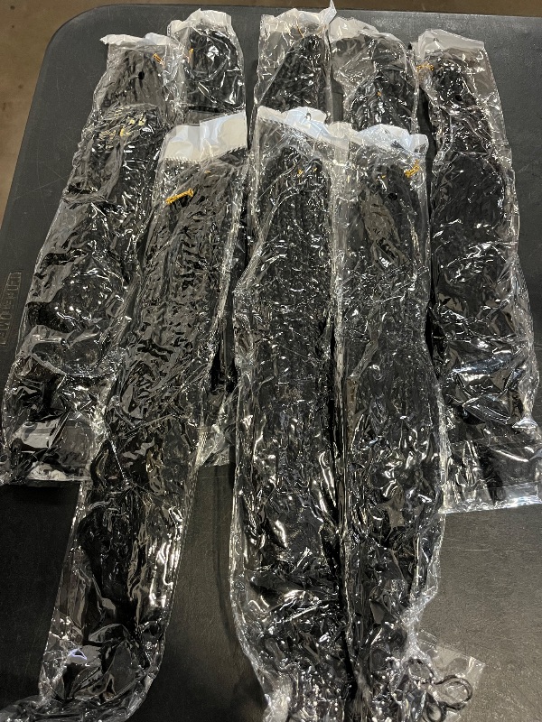 Photo 1 of Goddess Box Braids Crochet Hair 1B - 18 Inch 8 Packs Crochet Box Braids Pre-looped Boho Box Braids Crochet Hair Bohemian Box Braids with Curly Ends Synthetic Crochet Hair