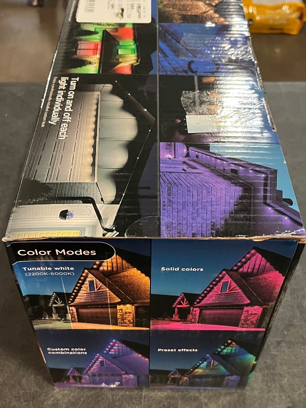 Photo 1 of 100FT Permanent Outdoor Lights, IP67 Waterproof,for House Roof, Christmas, Holiday, Party, Daily Lighting, Smart RGB Outdoor Lights with Remote APP Control & DIY Scenes
