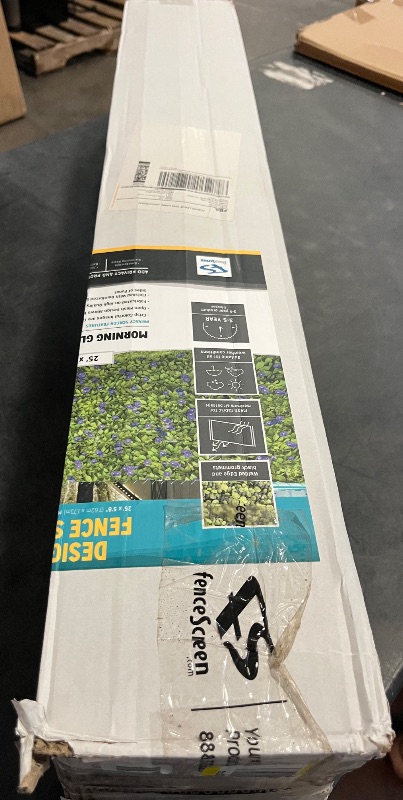 Photo 1 of FenceScreen Morning Glory Purple Scenic Designer Fence Screen