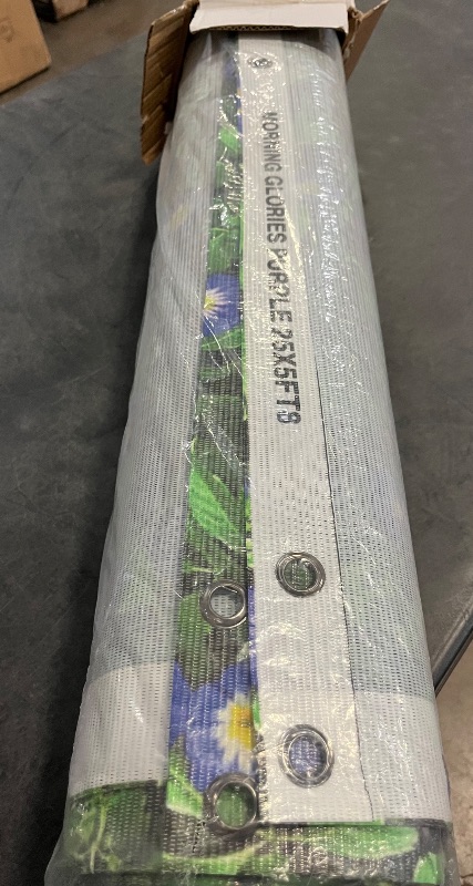 Photo 1 of FenceScreen Morning Glory Purple Scenic Designer Fence Screen