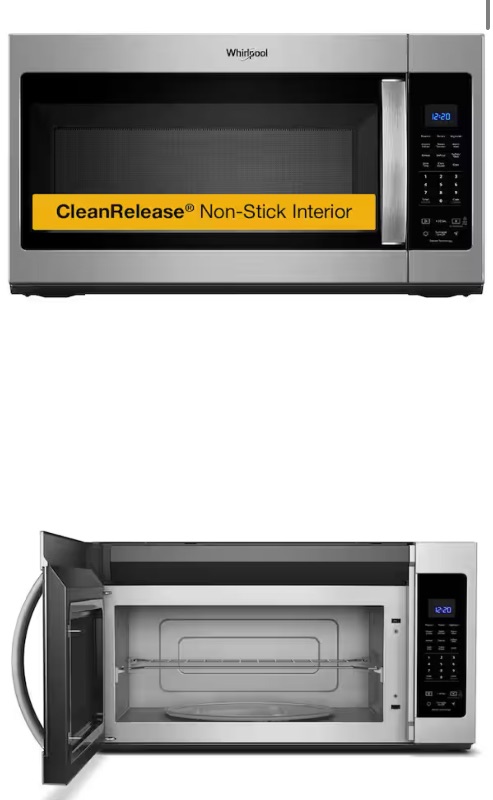 Photo 1 of 1.9cu ft Over the Range Microwave in Fingerprint Resistant Stainless Steel with Sensor Cooking
