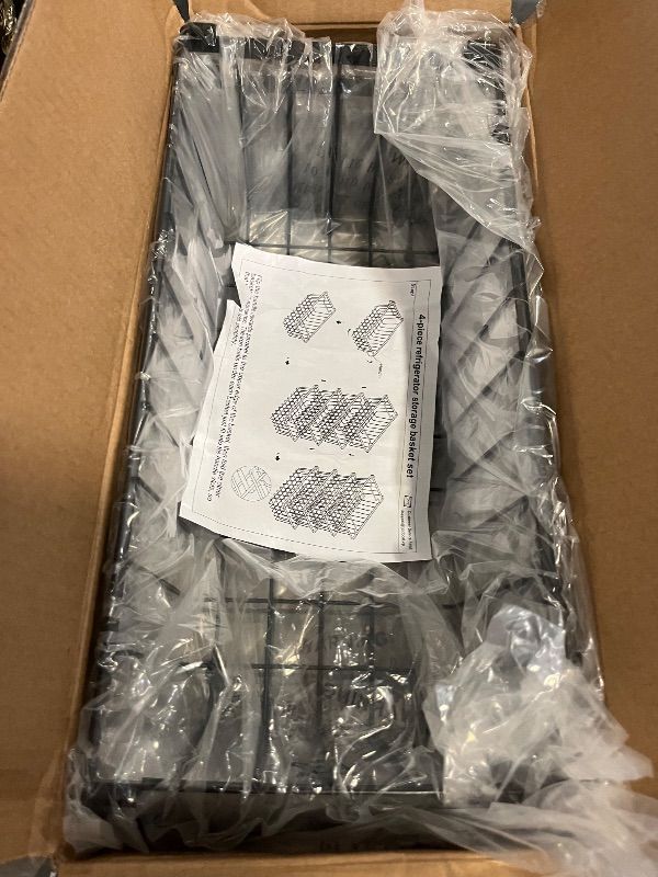 Photo 1 of 4 Pack Freezer Organizer Bins(14.6‘’L X 7.1‘’W X 5.2‘’H) Suitable for 5-7 Cu.Ft Chest Freezer Sort Frozen Meats | Stackablet Chest Freezer Organizer Bins Get Food Easily w/Handle, Gifts Ideas for Mom