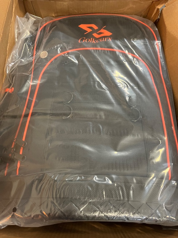 Photo 1 of Golkcurx Tool Backpack, Heavy Duty Backpack Tool Bag, 1680D Implements Carrier for Electrician, Durable and Molded Base