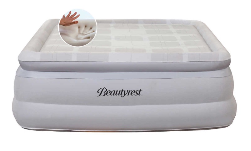 Photo 1 of BeautyRest Memory Elite 20" Raised Memory Foam Pillowtop Queen Air Bed with Built Pump 