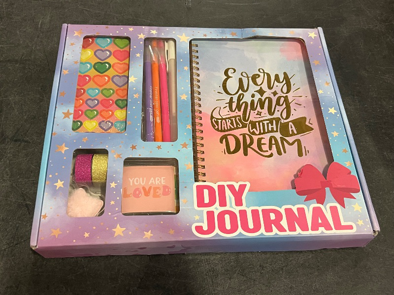 Photo 1 of Cocostar DIY Journal Kit for Girls - Journal for Girls Ages 8-12, Stationary Set, Arts and Crafts Kit, Teen Tween Girl Gifts Trendy Stuff - Gifts for 6 7 8 9 10 11 12 13 Year Old Girls