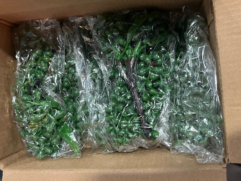Photo 1 of 8Pcs Artificial Succulents Hanging Plants 13.7" Fake String of Pearls Fake Leaves for Indoor Decoration Outdoor Garden Greenery Decoration