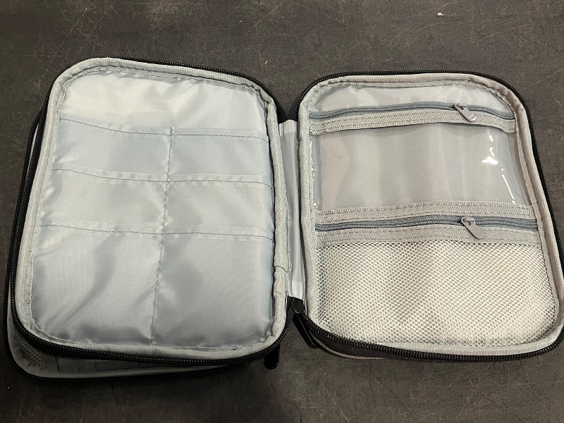 Photo 1 of Knitting Needles Case Crochet Hooks Organizer Zipper Bag,Portable Travel Storage Pouch Bag for Carrying Circular Knitting Needles,Crochet Hooks,Knitting Accessories,Sewing Tools(Grey)