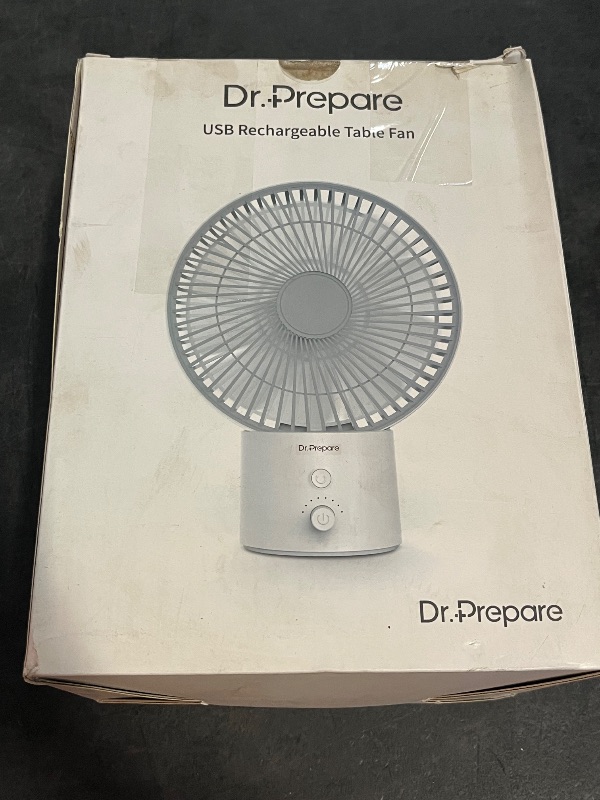 Photo 1 of Dr. Prepare Rechargeable Table Fan
