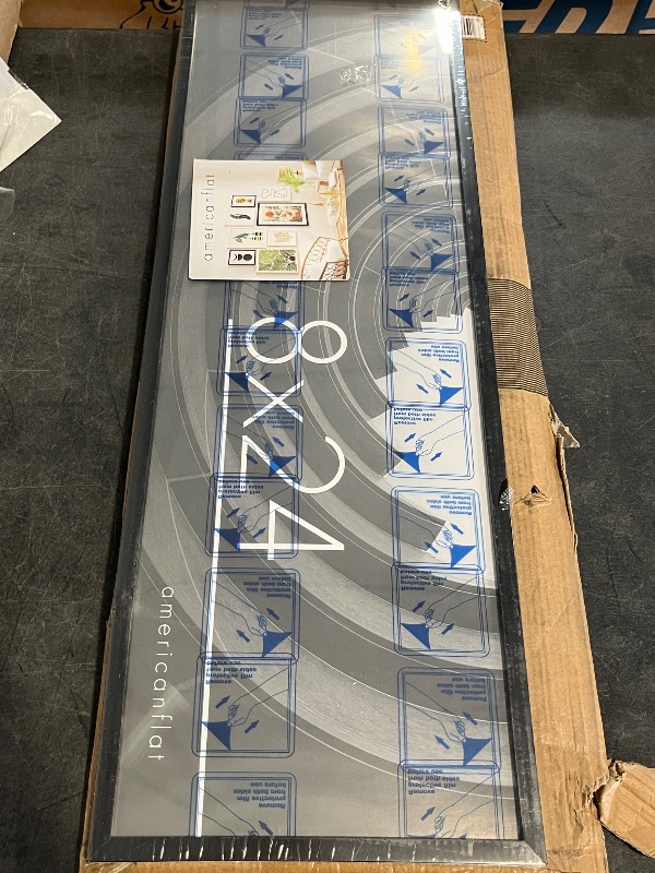 Photo 1 of Americanflat 8x24 Picture Frame with Shatter-Resistant Glass - Signature Collection - Gallery-Style Frames Made of Engineered Wood - Photo Frame for Wall Display - Black