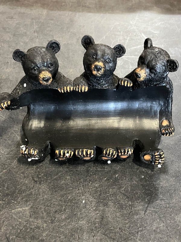 Photo 1 of ICE ARMOR 9.5" H 3 Bear Wine Rest Rack Bottle Holder Dining Room Figurine Statue Sculpture Ornament Decoration Home/Room Decor Ideas for Housewarming, Holidays and Birthdays