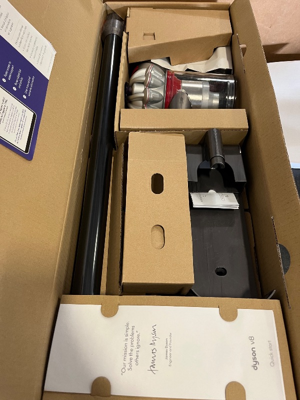 Photo 1 of Dyson V8 Plus Cordless Vacuum, Cleans Hard Floors and Carpets, Detangles, Converts to Handheld, 115AW, 2 Power Modes, Up to 40 Minutes¹