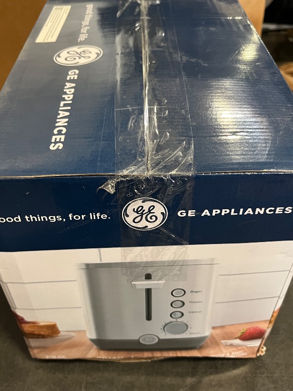 Photo 1 of GE 2 Slice Stainless Steel Toaster, Extra Wide Slots for Toasting Bagels, Breads, Waffles & More, 7 Adjustable Shade Settings, Removable Crumb Tray, Countertop Kitchen Essentials, 850 Watts