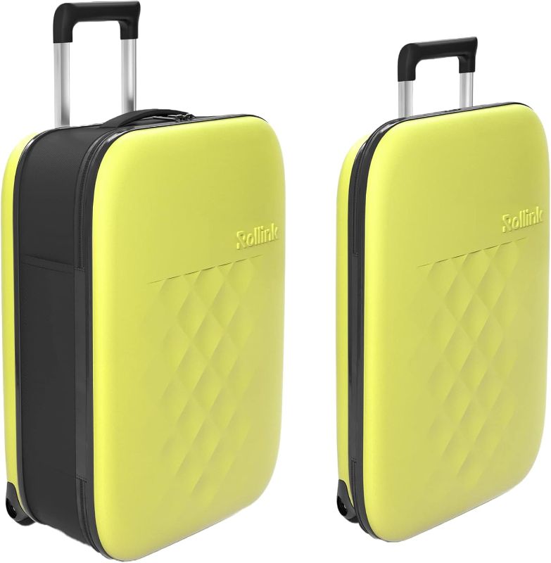 Photo 1 of Different Color ** ROLLINK Flex Vega Cabin Plus Fully Collapsible Suitcase - Hardshell, Silent, Coated Wheels for Smooth Gliding, Scratch, Water & Impact Resistant, Carry-On 21-Inch (11.8 GL packing volume)