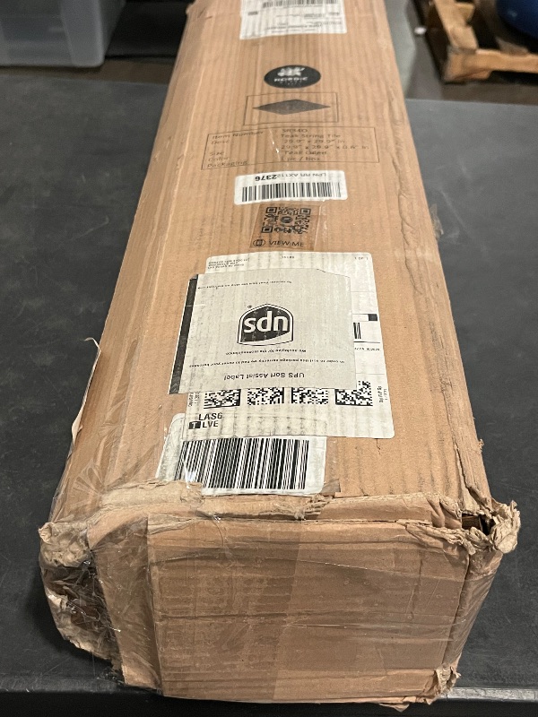 Photo 1 of Nordic Teak 100% Solid Teak Wood String Mat - Indoor and Outdoor Use - Non-Slip Wooden Platform for Sauna, Pool, Hot Tub Flooring Decor and Protector