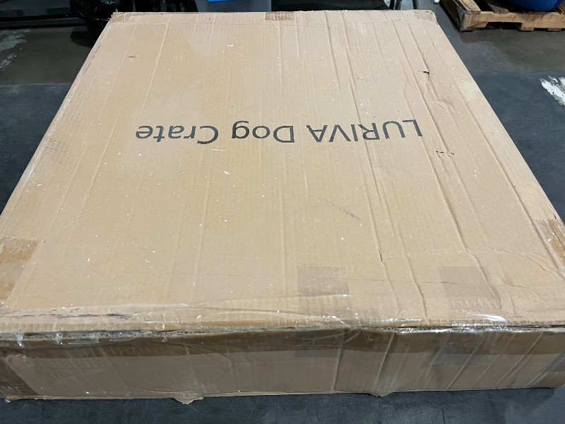 Photo 1 of 48 Inch Heavy Duty Indestructible Dog Crate, 2025 Upgraded XL Dog Crate for Large Dogs, Reinforced Baseplate Crate for High Anxiety Dogs, Double Door with Wheels, Max Load 250 lbs