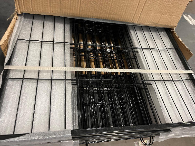 Photo 1 of 48 Inch Heavy Duty Indestructible Dog Crate, 2025 Upgraded XL Dog Crate for Large Dogs, Reinforced Baseplate Crate for High Anxiety Dogs, Double Door with Wheels, Max Load 250 lbs