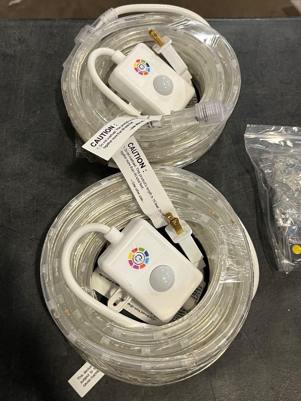 Photo 1 of 99Ft LED Rope Lights Outdoor,18 Color Changing String Lights Plug in with Remote, IP68 Waterproof 300 Led Easter Lights for Patio, Garden, Christmas, Party Decorations
