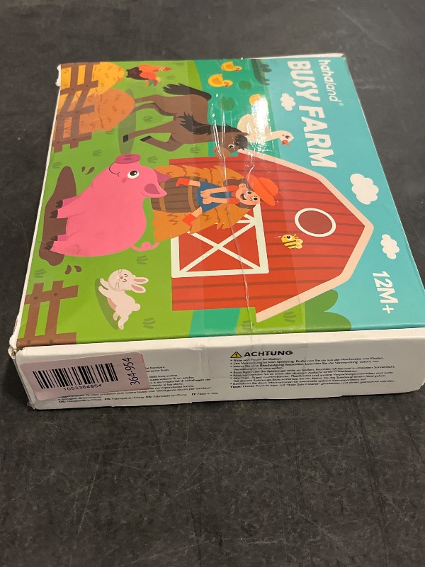 Photo 1 of hahaland Busy Board for 1 Year Old - Farm Animals Quiet Busy Book for Toddlers 1-3 - Montessori Toys for 1 Year Old Boy Girl Gifts - Educational Activity Books Felt Learning Board Airplane Travel Toys
