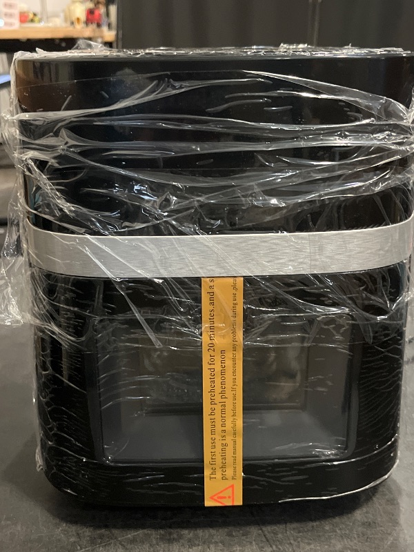 Photo 1 of Blubella 6QT Air Fryer 8-in-1 Digital Hot Oven With LED Touchscreen, 1500W, Visible Window, Nonstick Basket, Rapid Heat Circulation, Easy Clean, Family Size (Black)
