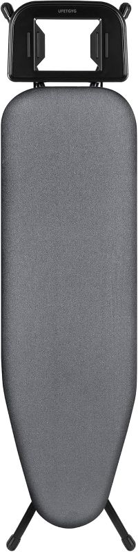 Photo 1 of Classic Ironing Board 43" X 13" W/with Iron Rest | Full Metal Construction| Height Adjustable | Heat & Scorch Resistant Fabric | Anti-Skid Feet | Easy to Fold (Dark Grey)