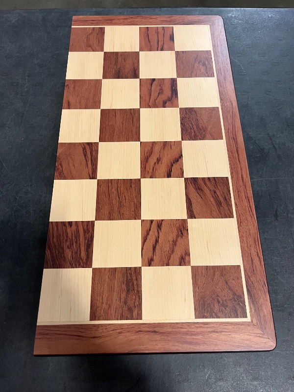 Photo 1 of 15" Wooden Chess Set with Magnetic Pieces - Extra Queens - Folding Chessboard Portable Travel Tournament Chess Board Games for Adults Kids
