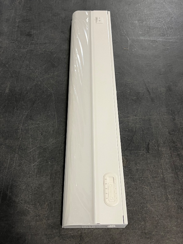 Photo 1 of ASD 18 Inch LED Under Cabinet Lighting Hardwired, On/Off & Color Temp Switch, 10W 807LM, 5CCT 2700K-5000K CRI90+, Dimmable Under Counter Lights for Kitchen, Under Cabinet Lights, White, UL
