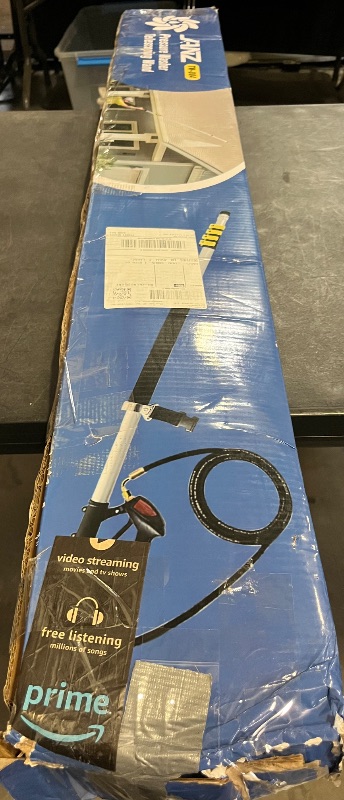 Photo 1 of JANZ 24 FT Pressure Washer Telescoping Wand with Power Washer Extension Wands, Brush Head, Gutter Cleaner, 7 Spray Nozzle Tips, 2 Hose Adapters and Support Belt TW-004
