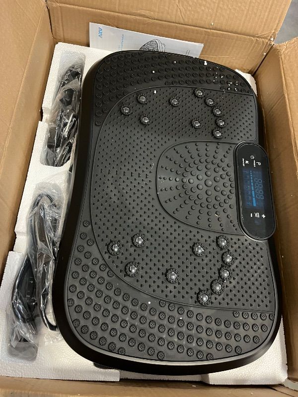 Photo 1 of AXV Vibration Plate Fitness Platform Exercise Machine Vibrating Shaking Full Body Shaker Workout Vibrate Stand Shake Board Sport Gym for Weight Loss Fat Burner for Women Men
