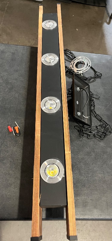 Photo 1 of Chandeliers Light Industrial Wood Creative Decor Ceiling Lamp Led Bar Restaurant Cafe Clothing Store Loft Chandelier Light