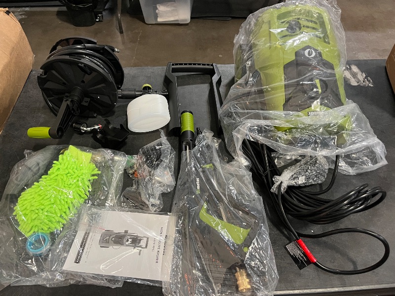 Photo 1 of Electric Pressure Washer - 4000PSI 2.8GPM Electric Power Washer with 35ft Cord 26ft Hose, High Pressure Washers Includes 5 Nozzles, Foam Cannon for Cars, Homes, Driveways