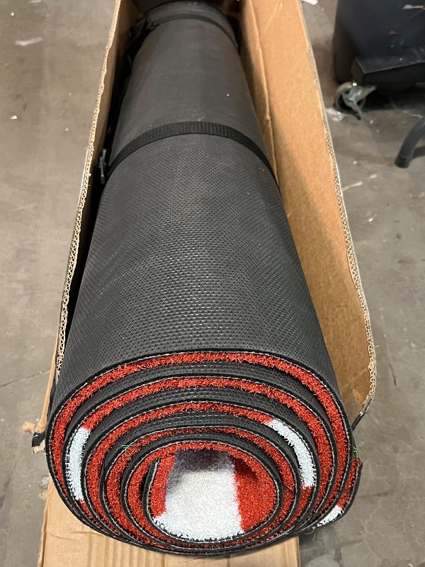 Photo 1 of 2024 Upgraded Version Baseball Hitting Mat with Antislip Rubber Backing,Batting Cage Mat with Home Plate, Batters Box Turf Mat Baseball for Indoor and Outdoor
