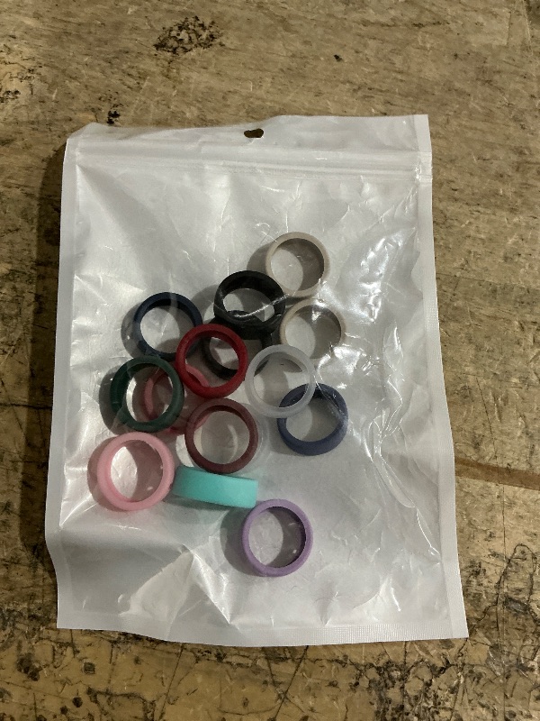 Photo 1 of 15 Pack Cover Compatible with Oura Ring Gen 4/4 Ceramic/Gen 3 Case, Anti-Scratch Silicone Protector for Women Men Working Out Gym, Support Charging with Cover on (15 Pack-01, M for 8/9/10/11)