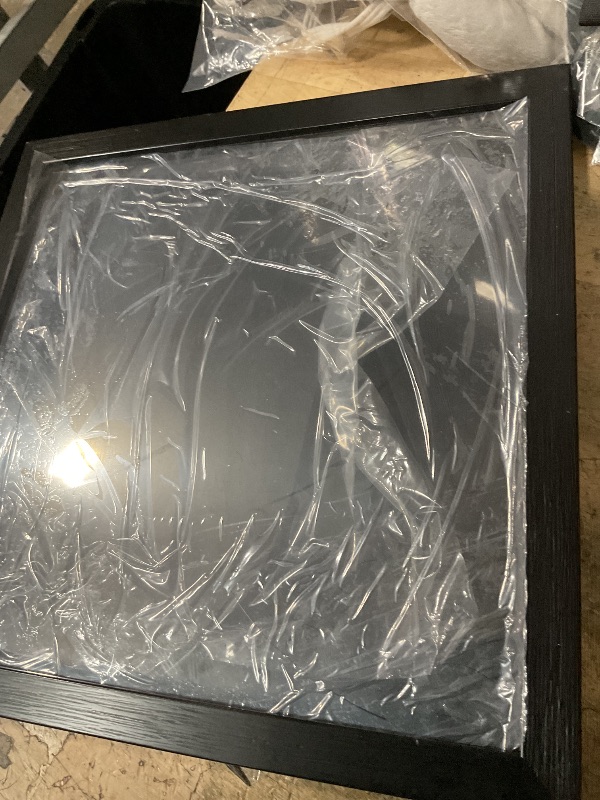 Photo 1 of 1 Pack T Shirt Display Frame, 13'' X 13'' Black Imitation Wood T Shirt Frame with 98% UV Protection Acrylic, 1" Depth of Usable Space Shadow Box, Display Case for Shirts, Jerseys, Memorabilia