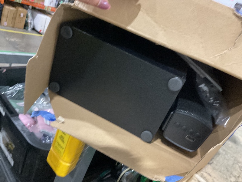 Photo 1 of (SEE NOTES) Home Theater Sound Bar Subwoofer, Sound Bar Bluetooth Surround Speakers, TV Speakers Sound Bars Bluetooth Hdmi(ARC) Optical Coaxial AUX USB 2.1ch Home Audio Sound System TV PC Wall Mount, Black